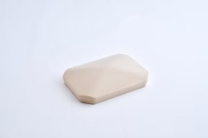 Chapeau pour poteau pvc à enfoncer Clea beige, H.1 x l.6 x P.9 cm