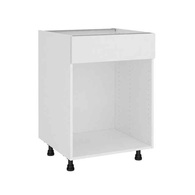 Meuble bas de cuisine Sofia blanc four H77 x l60