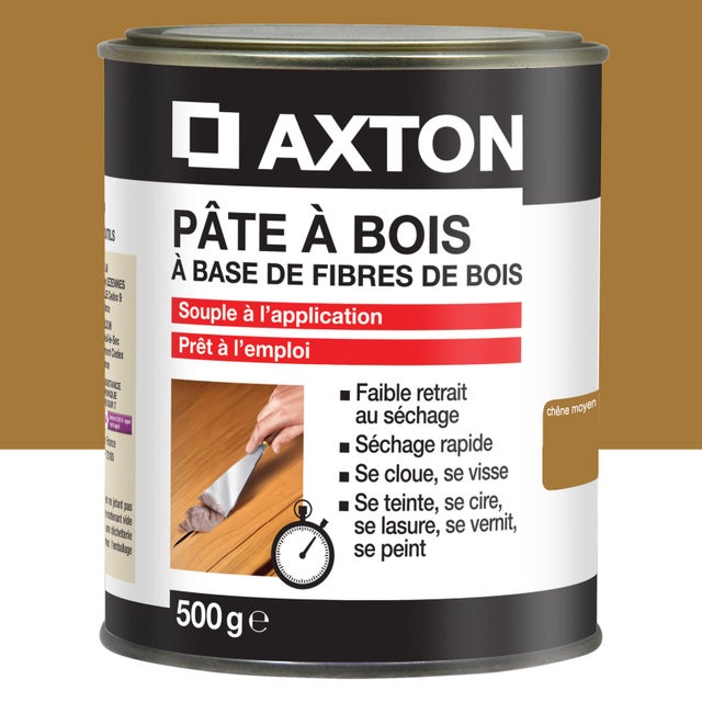 Pâte à bois , AXTON chêne moyen 500 g
