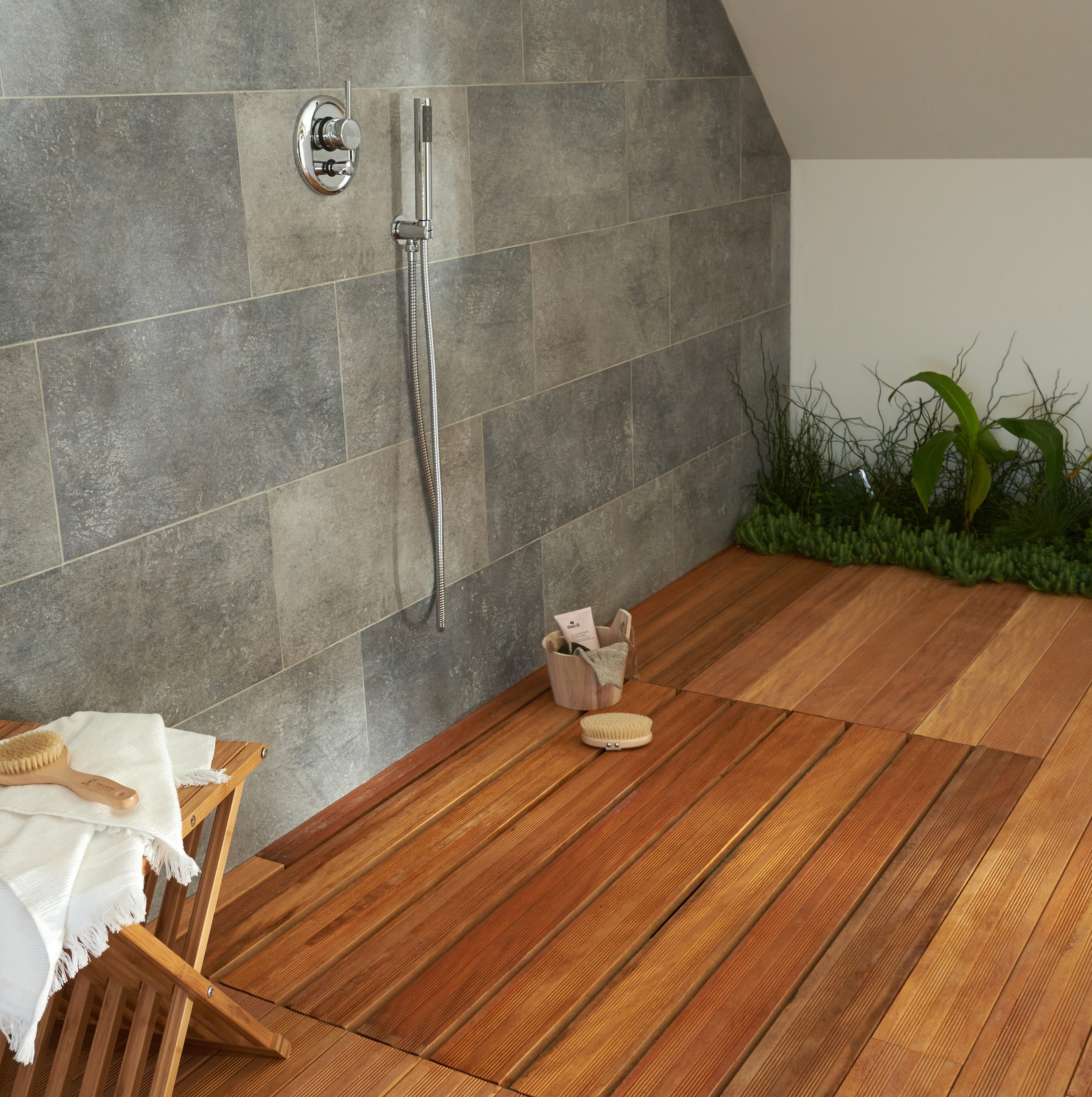 Carrelage mur intérieur / sol intérieur effet pierre gris Vestige l.30 x L.60 cm - 7