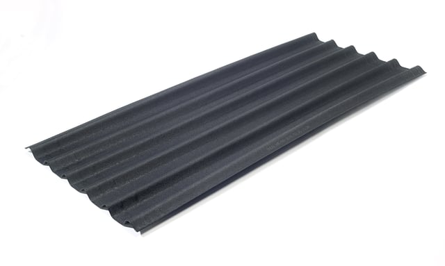 Plaque ondulé bitumée noir intense l.0.81 x L.2 m