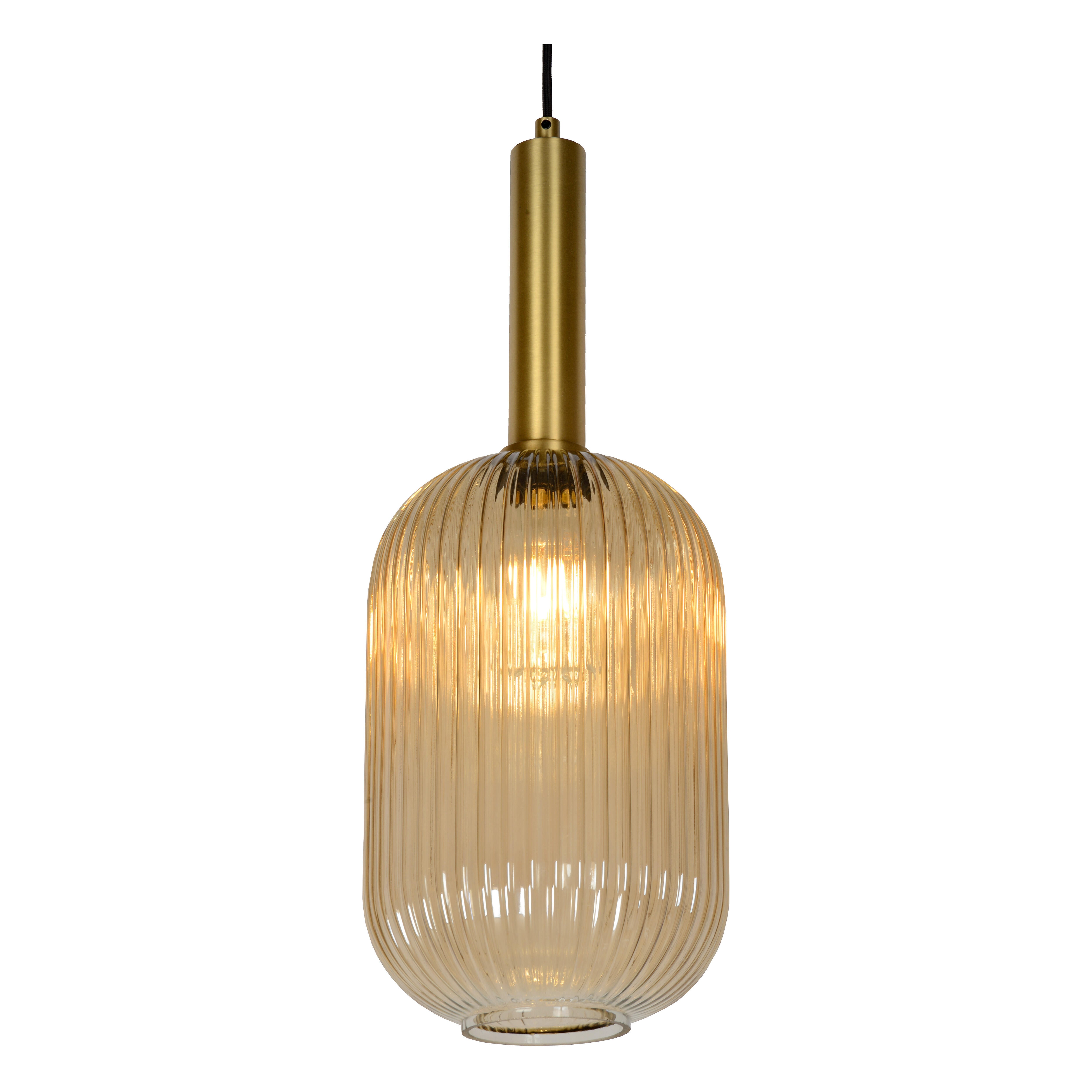Suspension Maloto verre, ambre, Diam.20 cm, E27 - 5