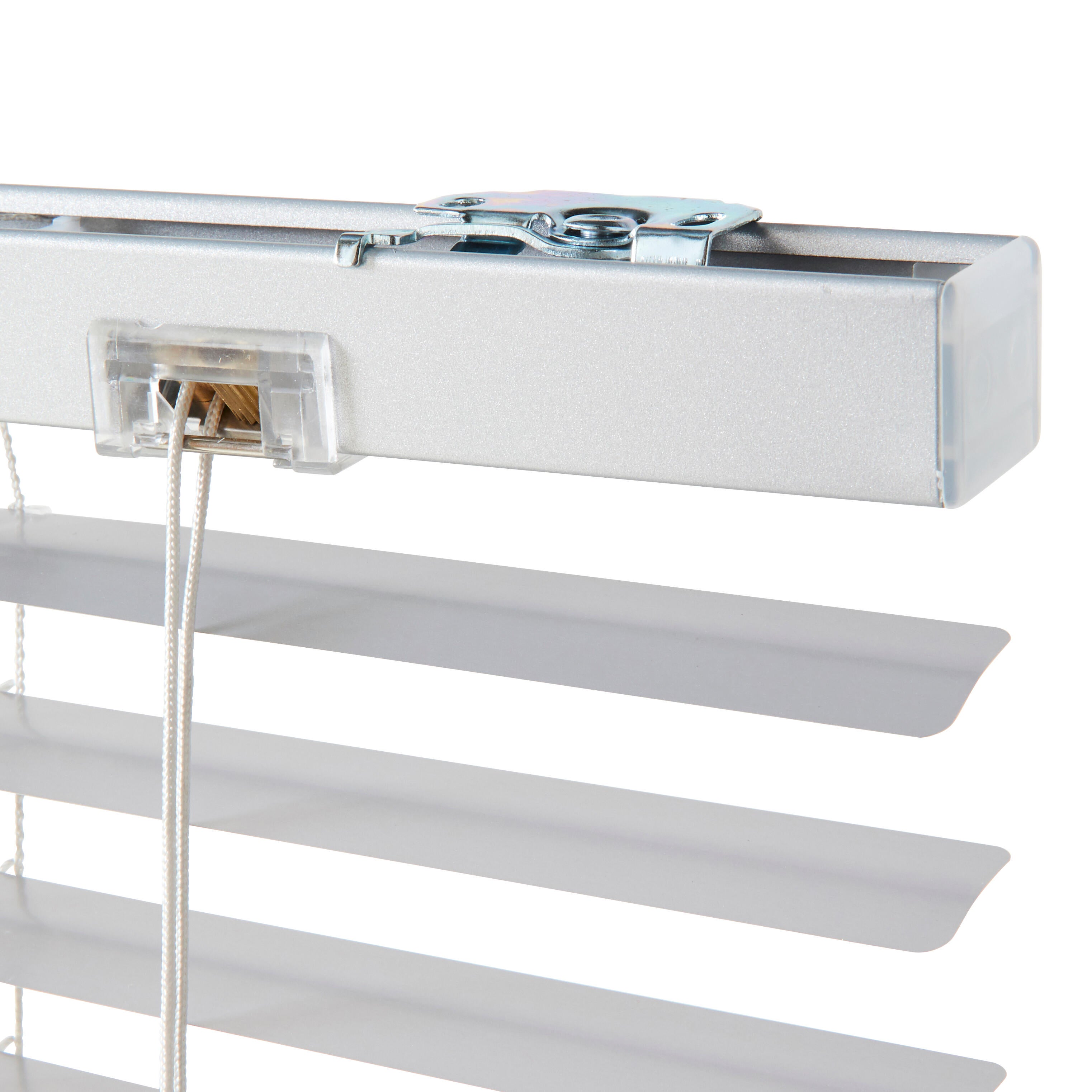 Store vénitien Aluminio 25 mm argenté, l.140 x H.175 cm, INSPIRE - 4