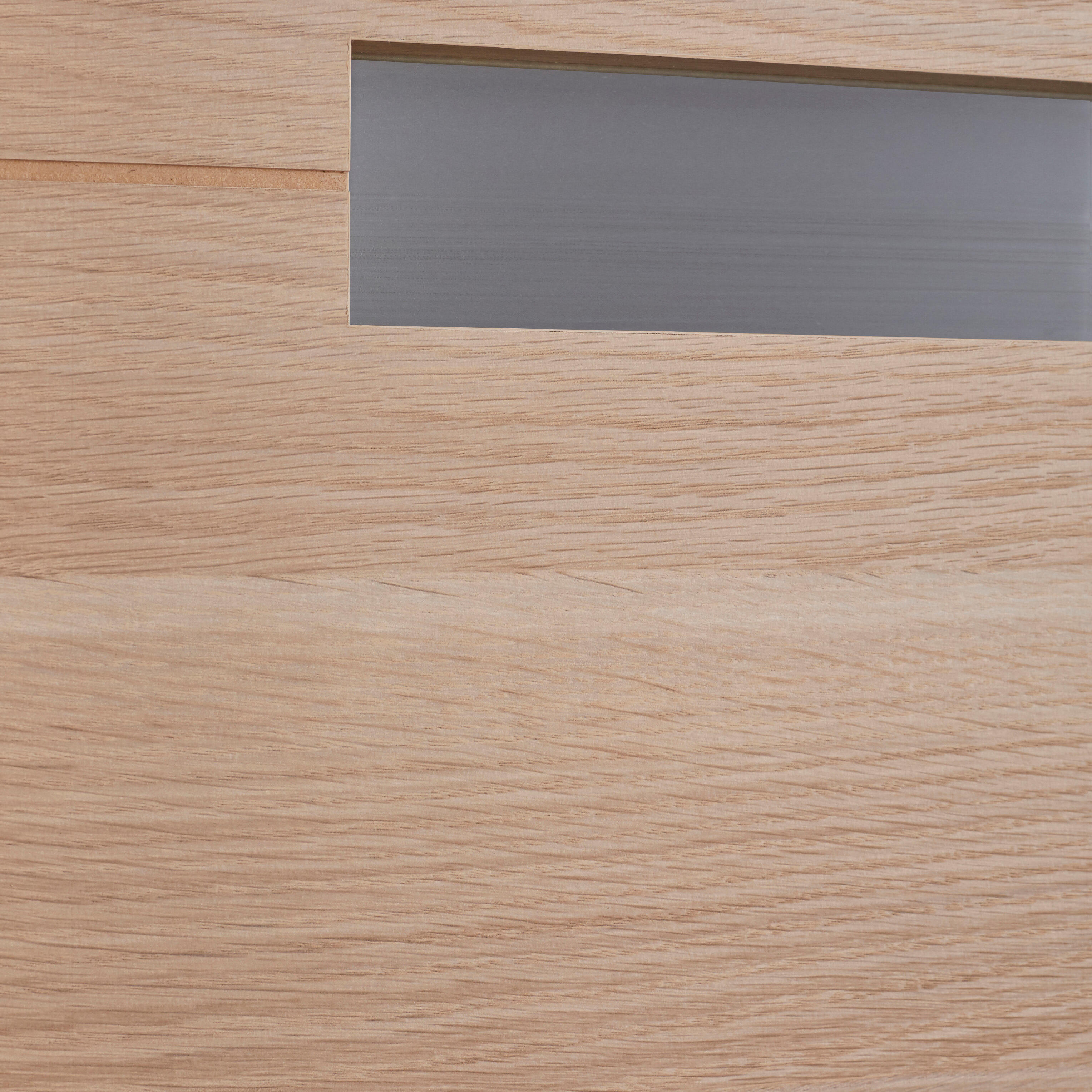 Bloc-porte fin de chantier MDF vitré Madrid 2 H.204 x l.83 cm, poussant gauche - 4