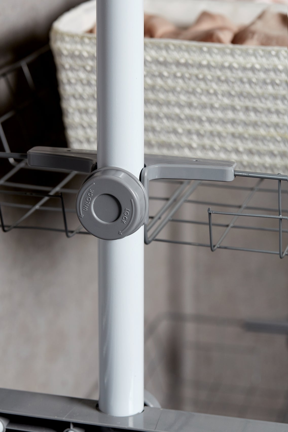 Portant téléscopique Herkules blanc H.250 x l.215 x P.38 cm - 9