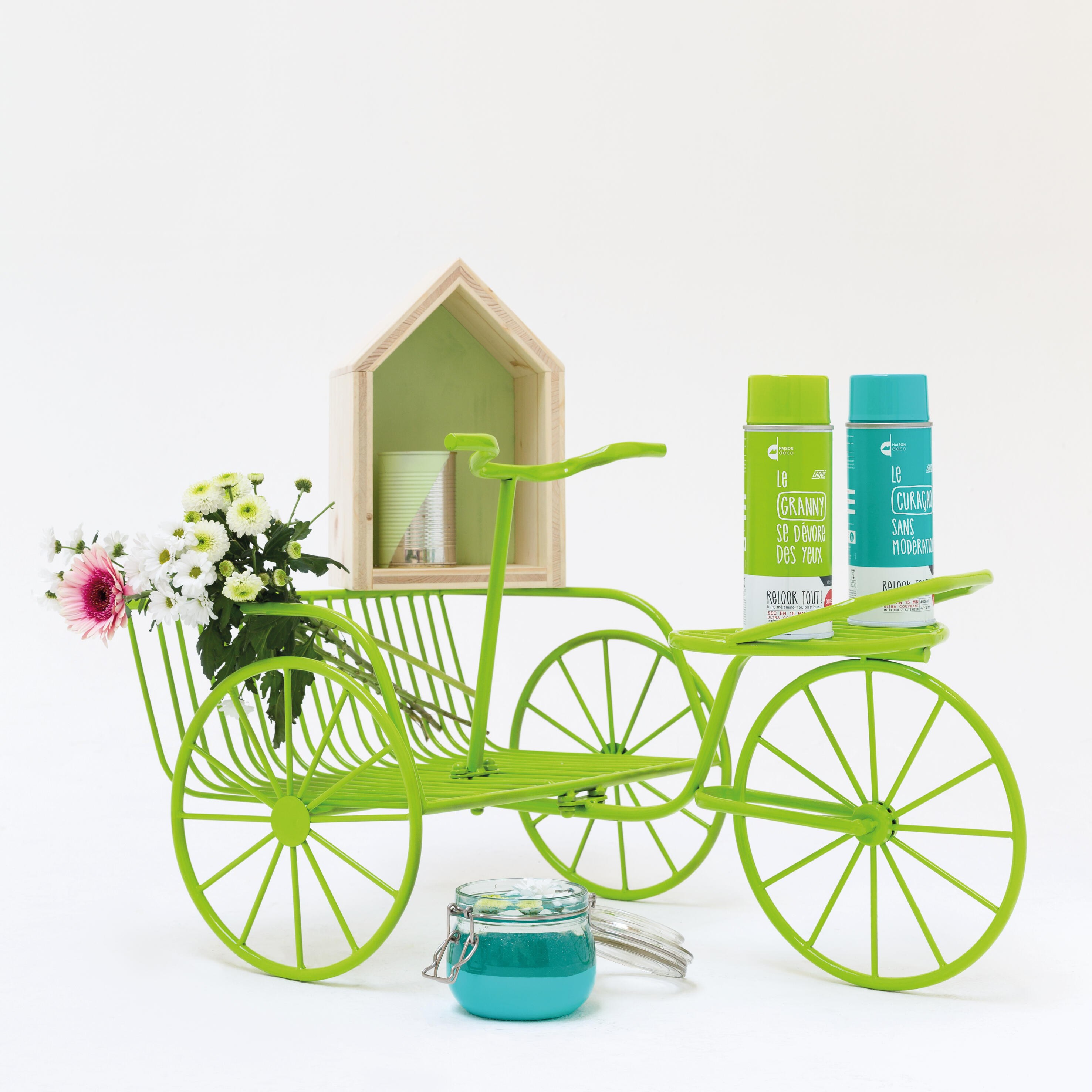 Bombe de peinture Relook tout MAISON DECO granny brillant 400 ml - 6