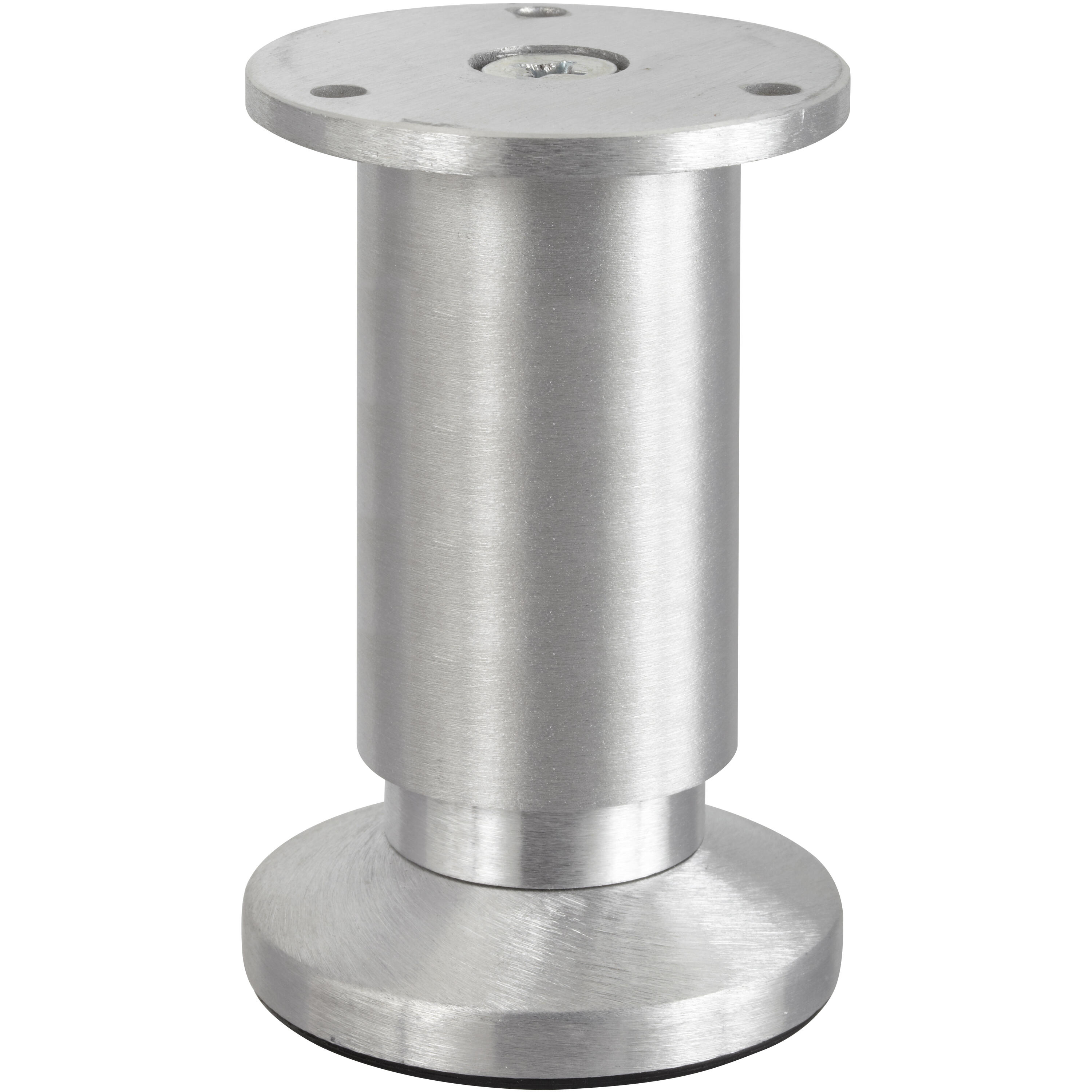 Pied de meuble CIME, brossé, diamètre 3.8 cm x hauteur réglable de 10 à 12 cm - 5