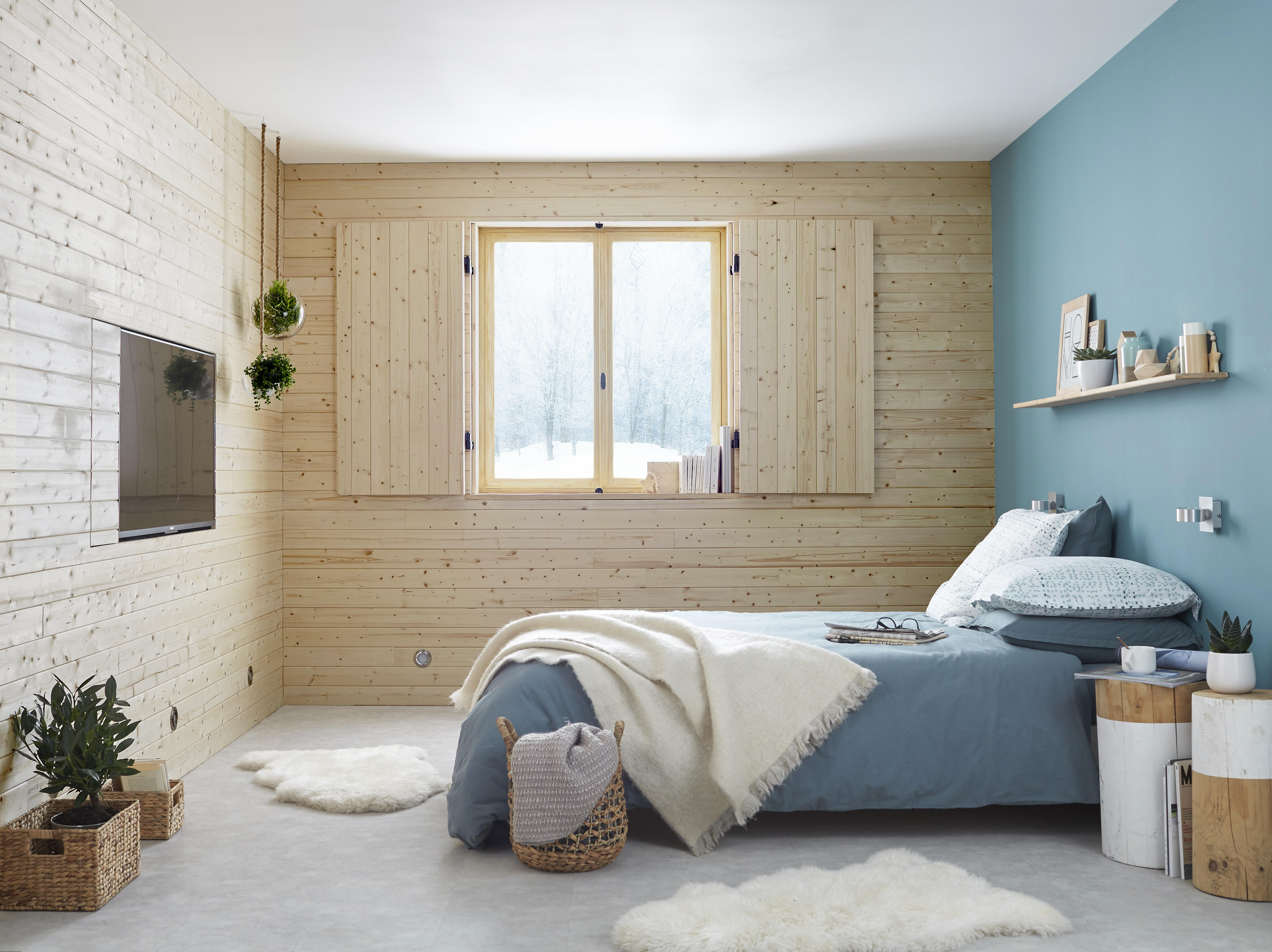 Botte de 5 lames pour volet battant -27x90mm, soit 1.08m2 (ou 2.38ml) - 2