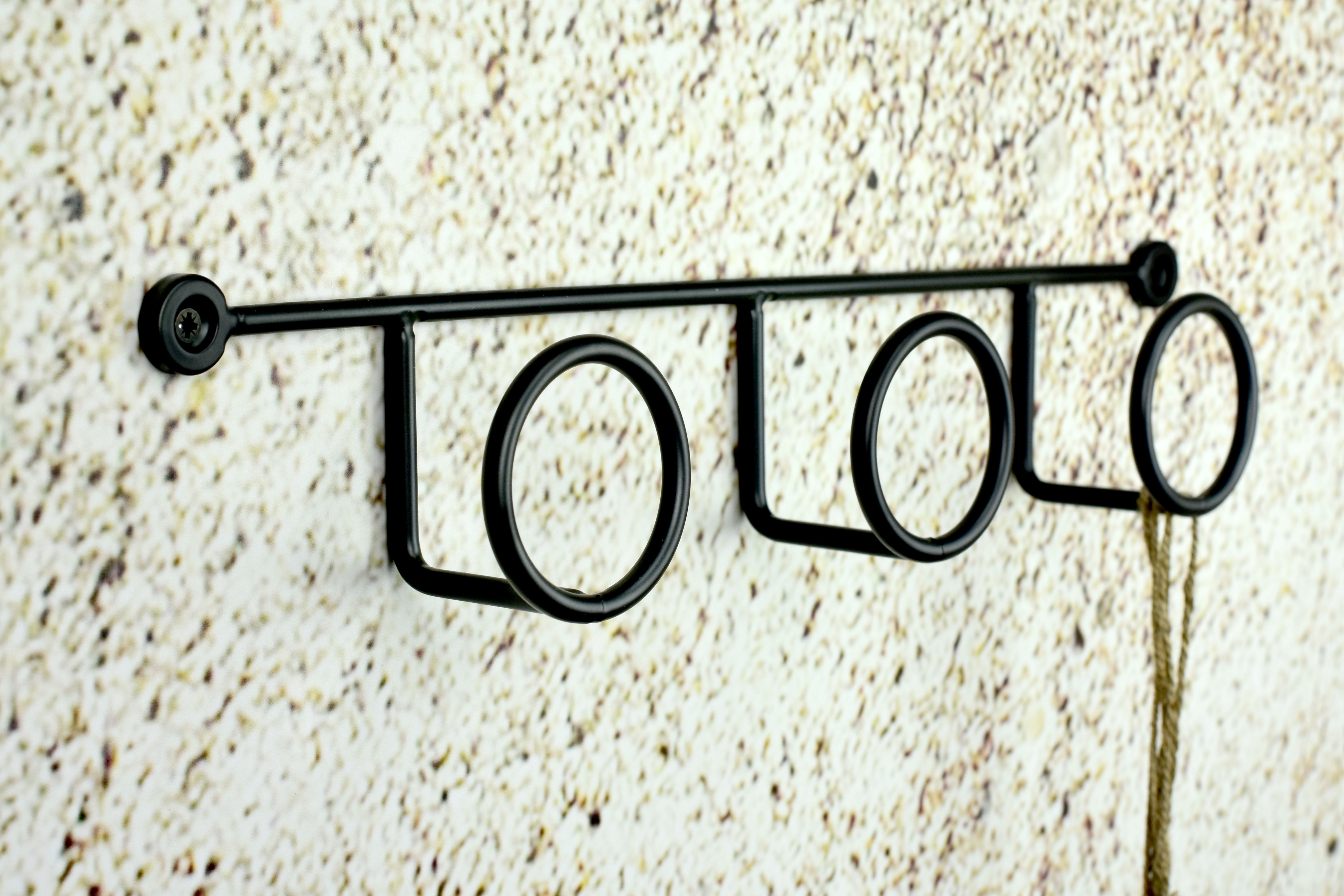 Patère à visser noir Ring CIME - 2