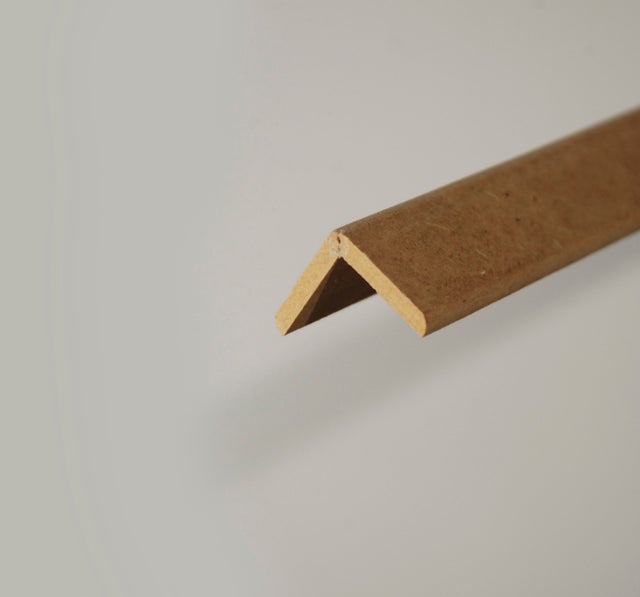 Baguette d'angle médium (MDF) arrondie , 19 x 19 mm, L. 2.44 m