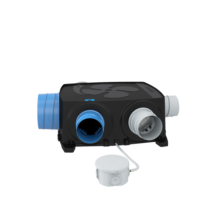 La VMC simple flux SAUTER Agalina extra plat idéale pour les espaces réduits et faux plafonds