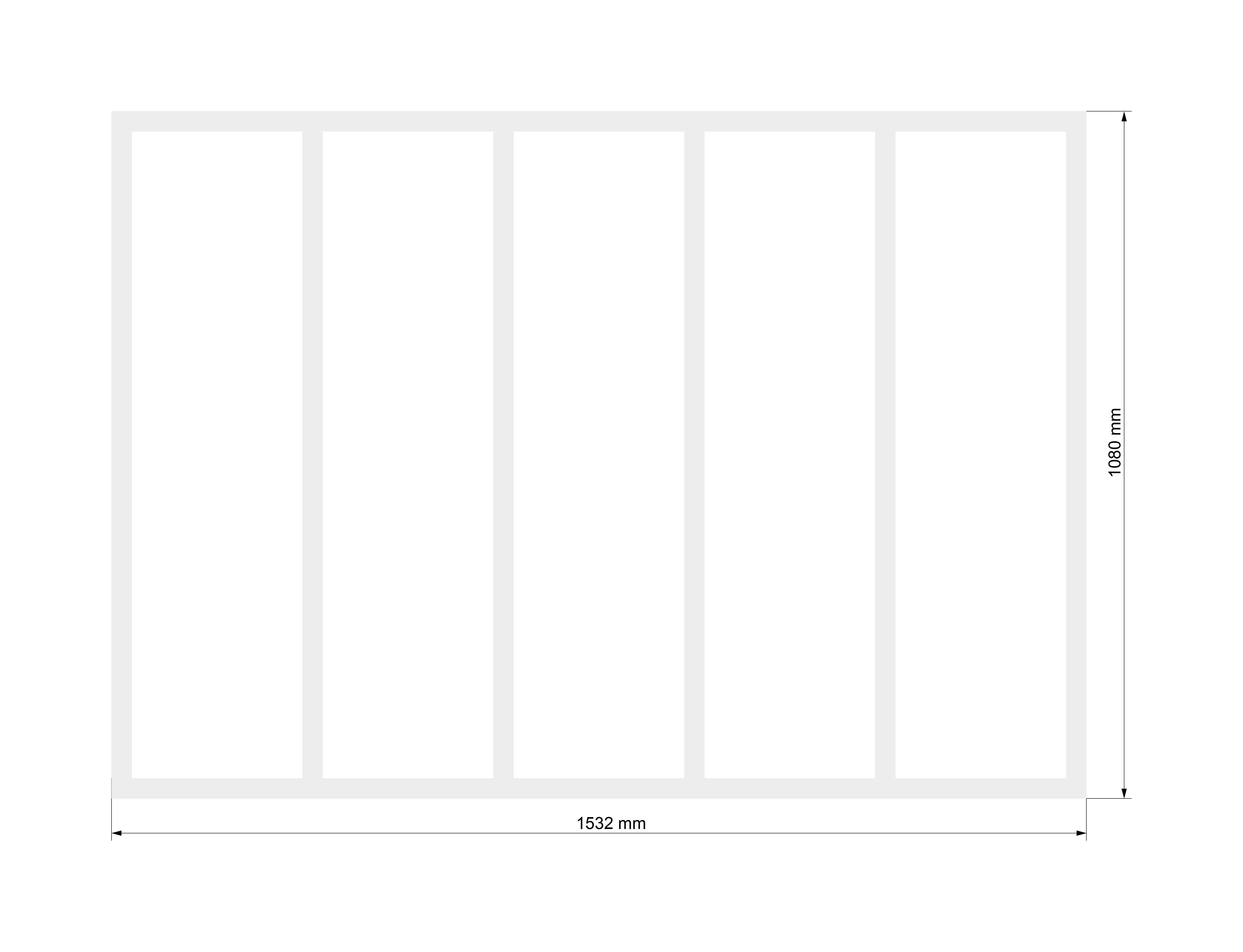 Verrière Atelier fixe en aluminium blanc mat 5 carreaux, H.108 x l.153 cm - 8