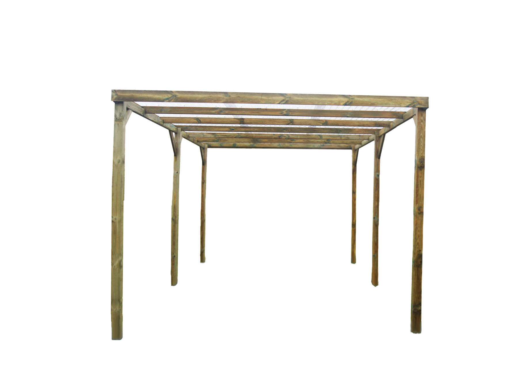 Carport bois HABRITA 2 voitures, 14.99 m² - 6