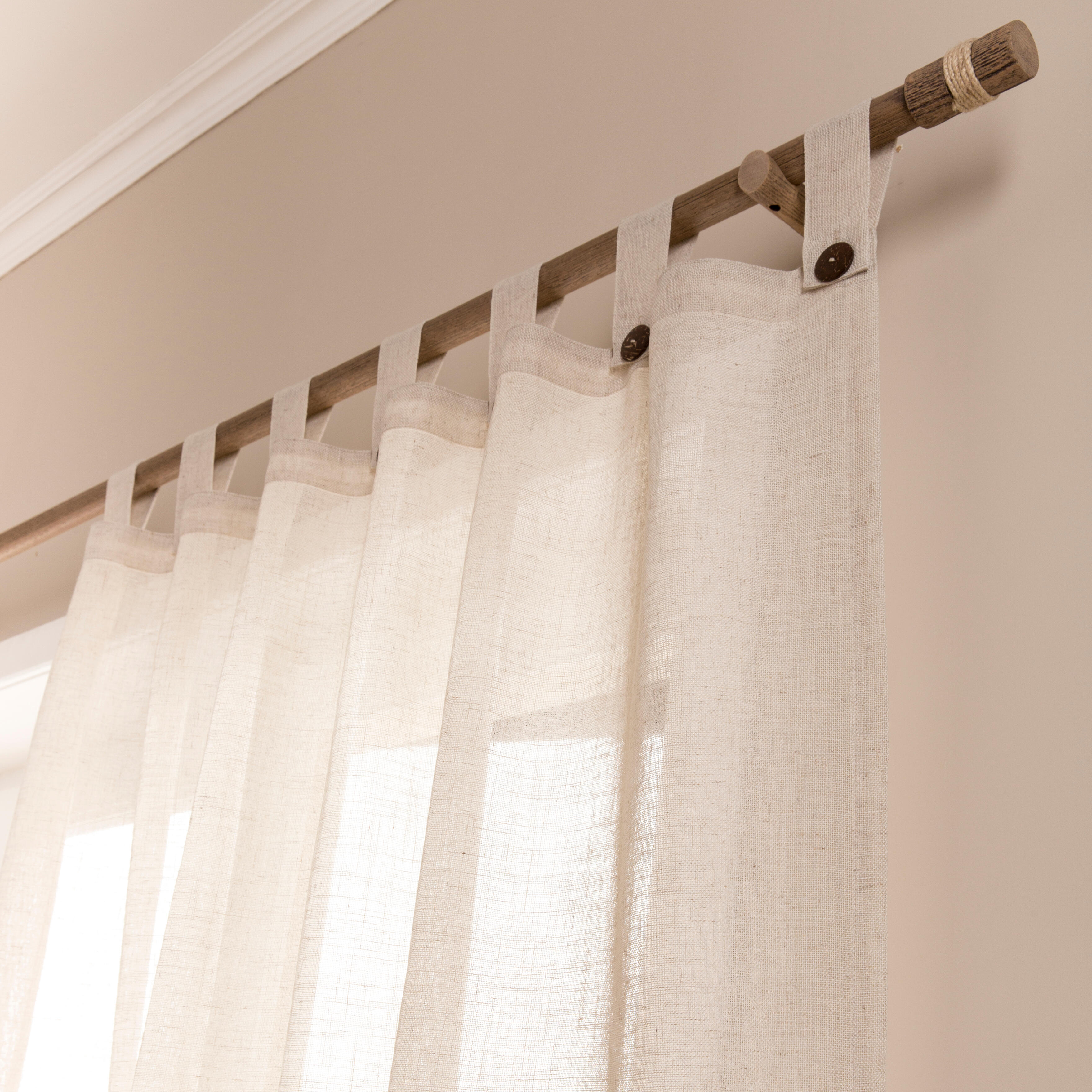 Varão de madeira D28 2.00M CARVALHO DOURADO INSPIRE - 4