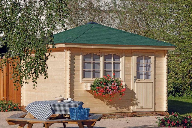 Bardeau rectangle bitume vert l.0.336 x L.0.78 m IKO