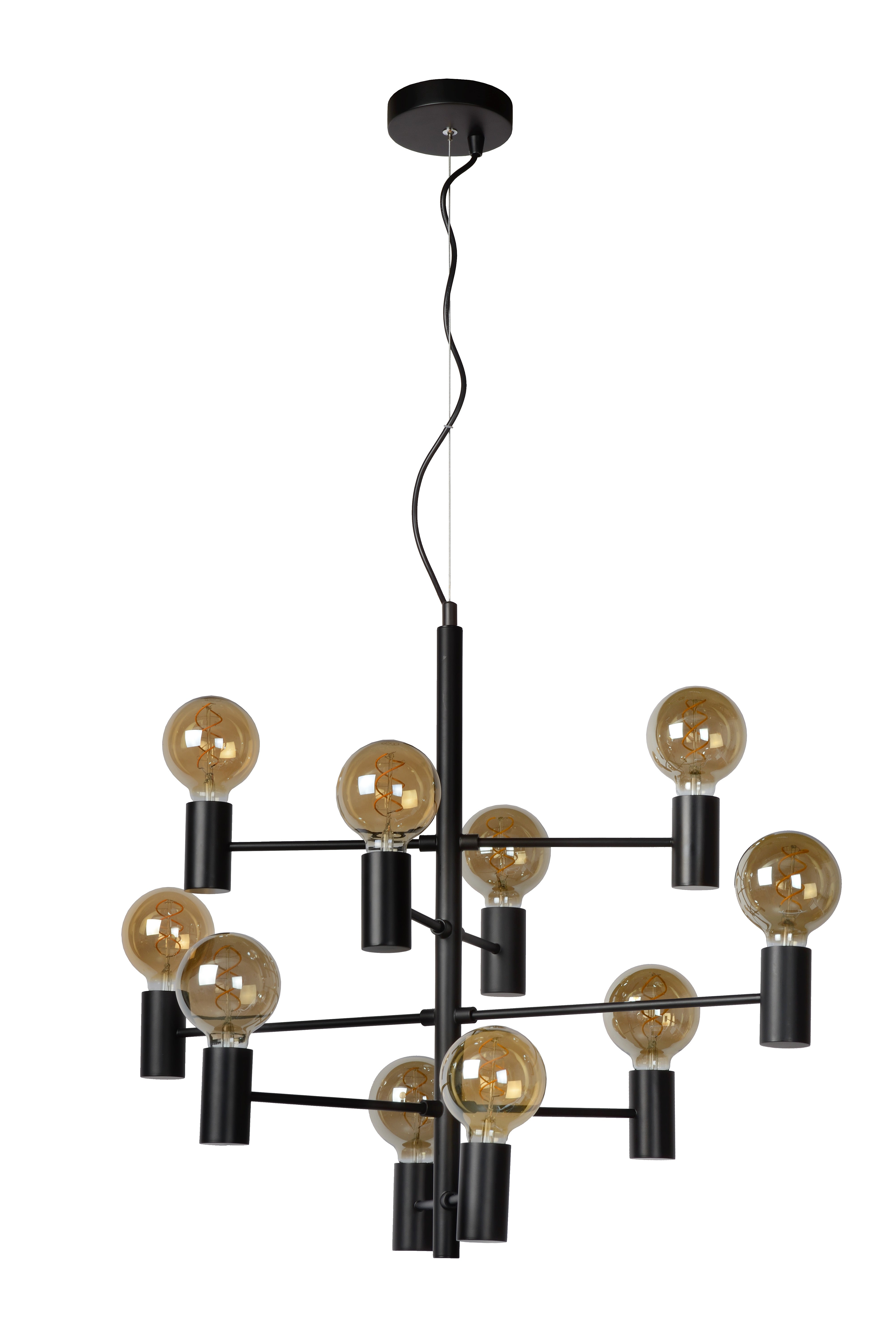 Suspension Leanne, noir, Diam.65 cm, E27 - 4