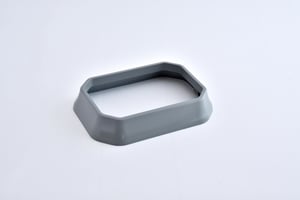 Embase pour poteau PVC Clea gris anthracite, H.1 cm