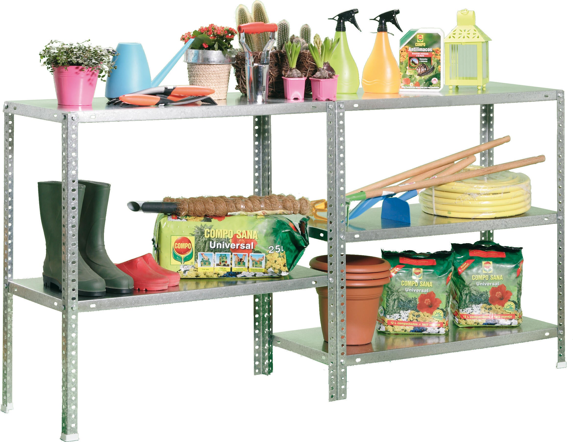 Estante com parafusos metálica 5 prateleiras 200x100x50 cm 500 kg Comfort Simonrack - 2