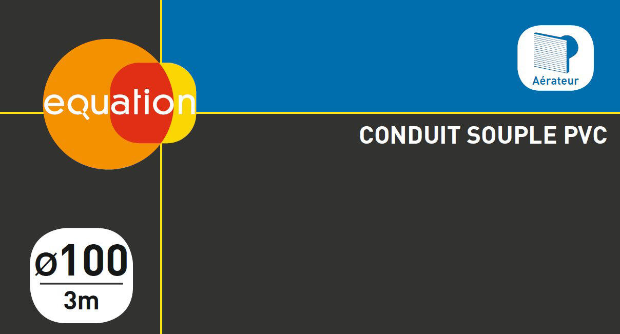 Conduit souple pvc EQUATION, Diam.100/100 mm, L.3 m Csp100 - 3