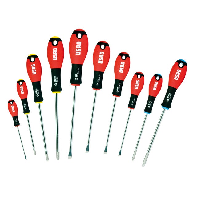 Set di 12 cacciaviti USAG assortiti