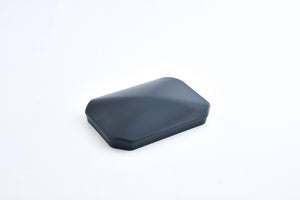Chapeau pour poteau PVC texturé Clea noir, H.1 x l.6 x P.9 cm