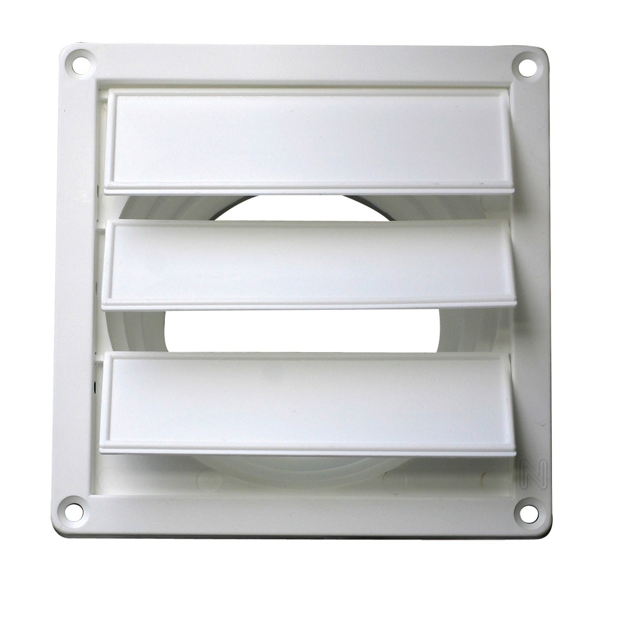 Grille De Cheminée LUFT Coin Kratki - 56x56x6 Cm, Blanc, Acier Peint Poudre, Slim