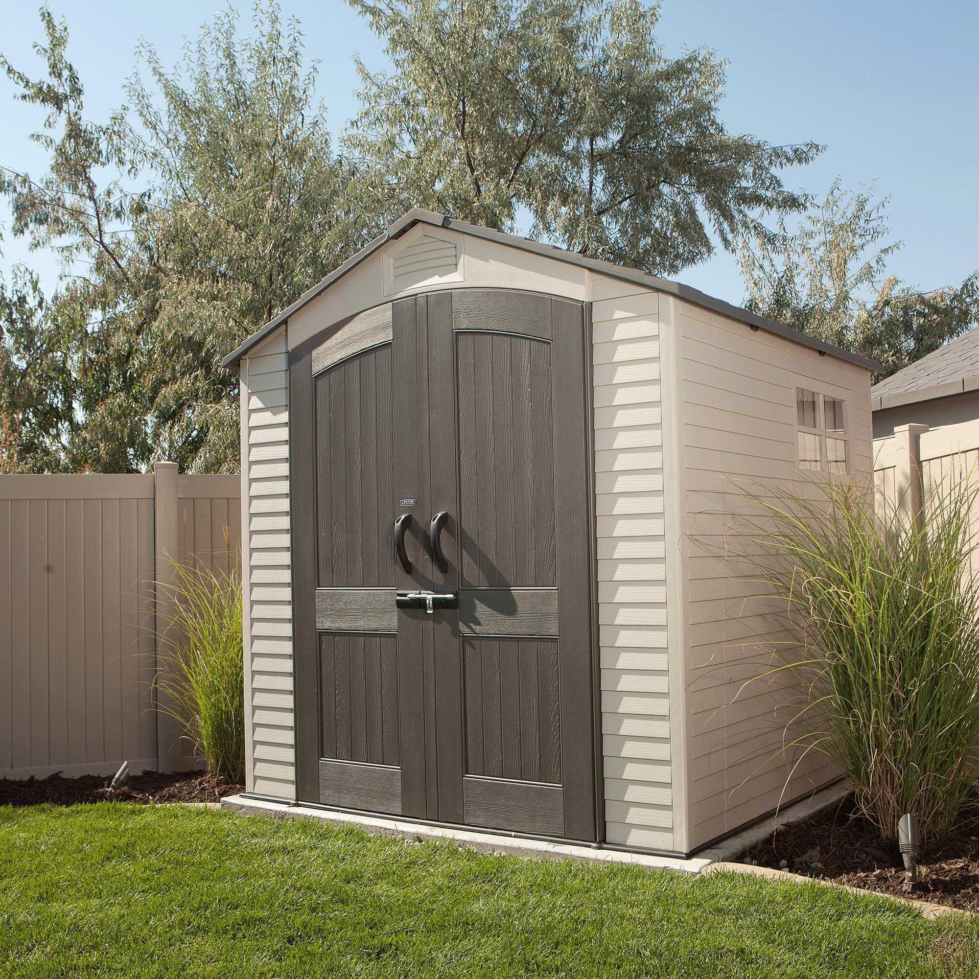 Caseta de resina 92305 de 213x228x214 cm y 4.54 m2 con 25.4 mm espesor y doble puerta abatible LIFETIME - 10
