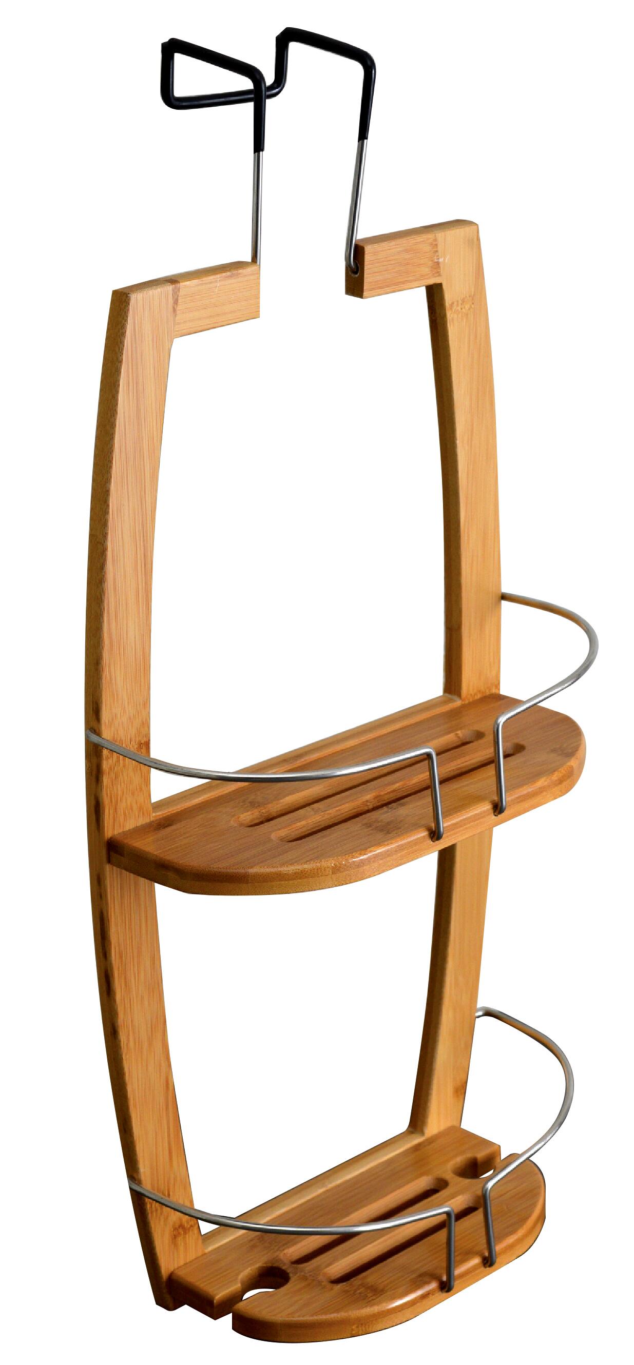 Organizador de ducha nature marrón 27x61x12 cm