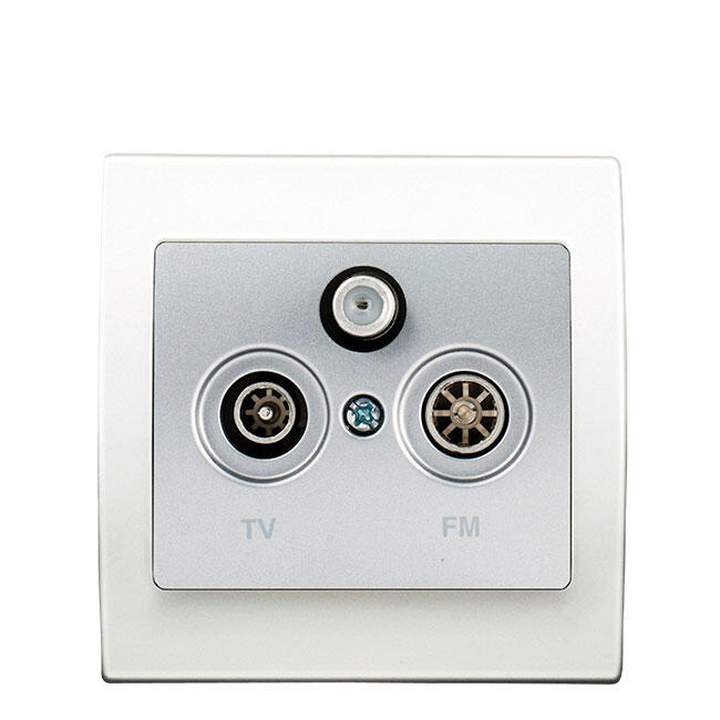 Meljac Multiprise complète - 2 PC+T + 2 RJ45 SPE + 1 TV FM SAT + 2 RCA + GR - B | UK