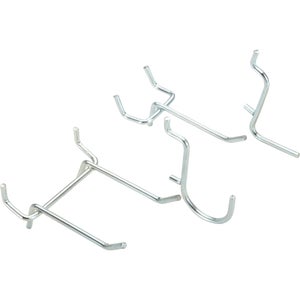 Lot De 35 Crochets Robustes Pour Grille Murale - Métal Noir 10 Cm - Résistants Et Polyvalents
