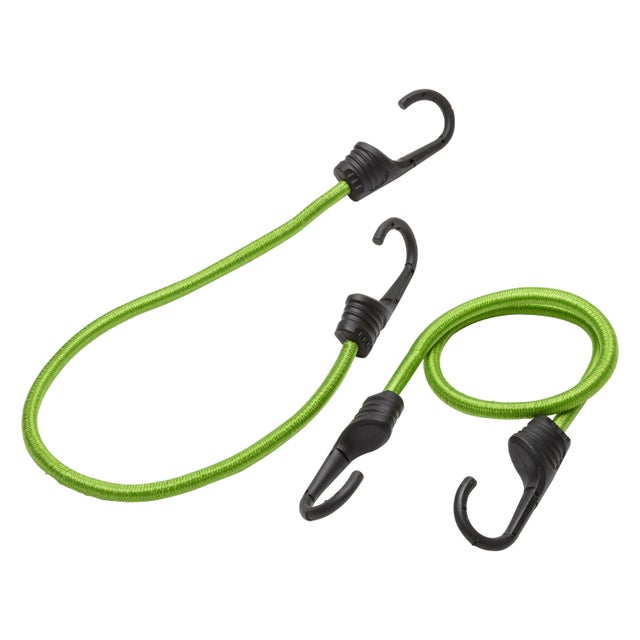 Lot de 2 sandows crochet métal plastifié STANDERS, Diam.9 mm x L.0.6 m