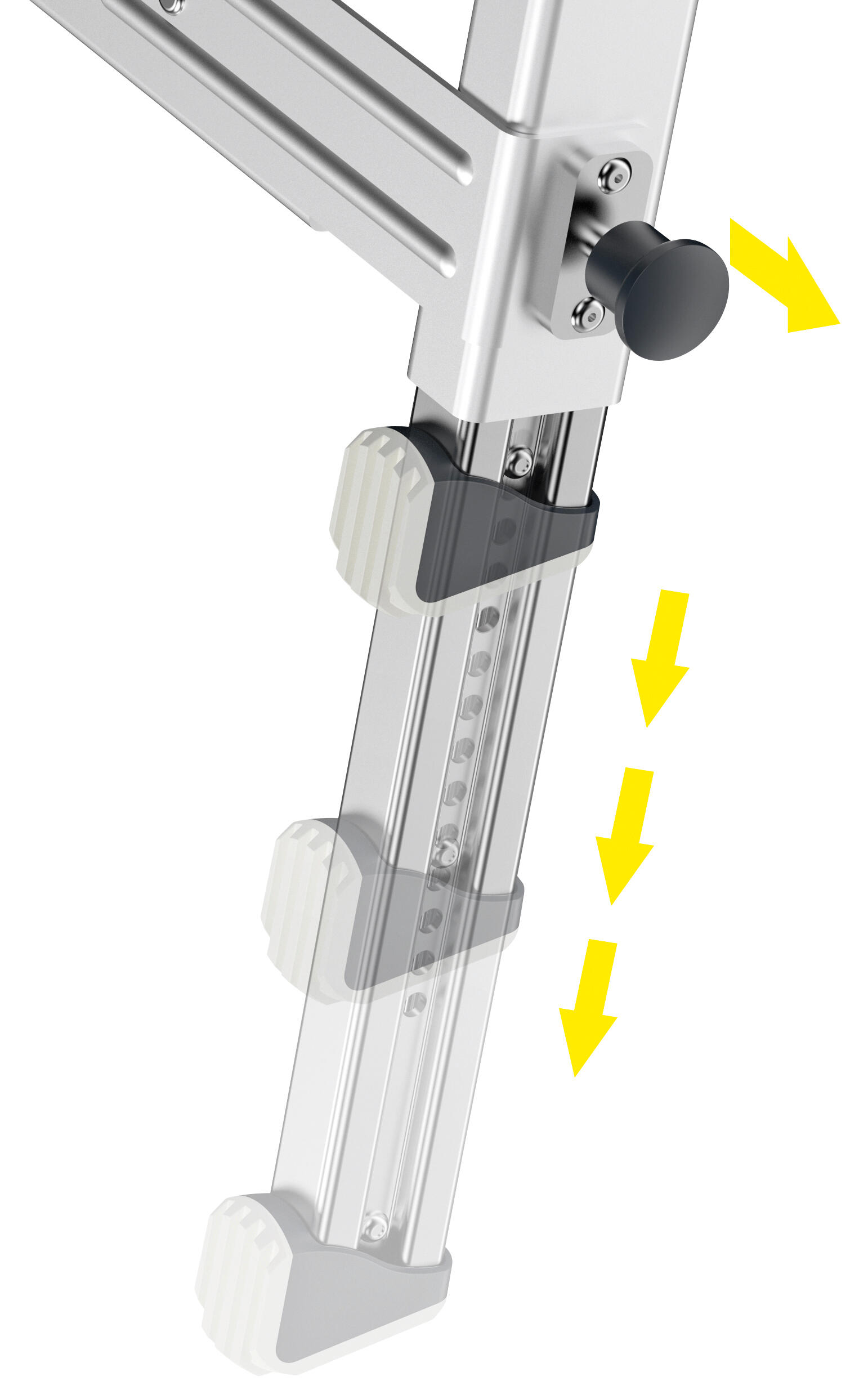 Plateforme de travail HAILO TP1 en aluminium pour escalier même en colimaçon - 9