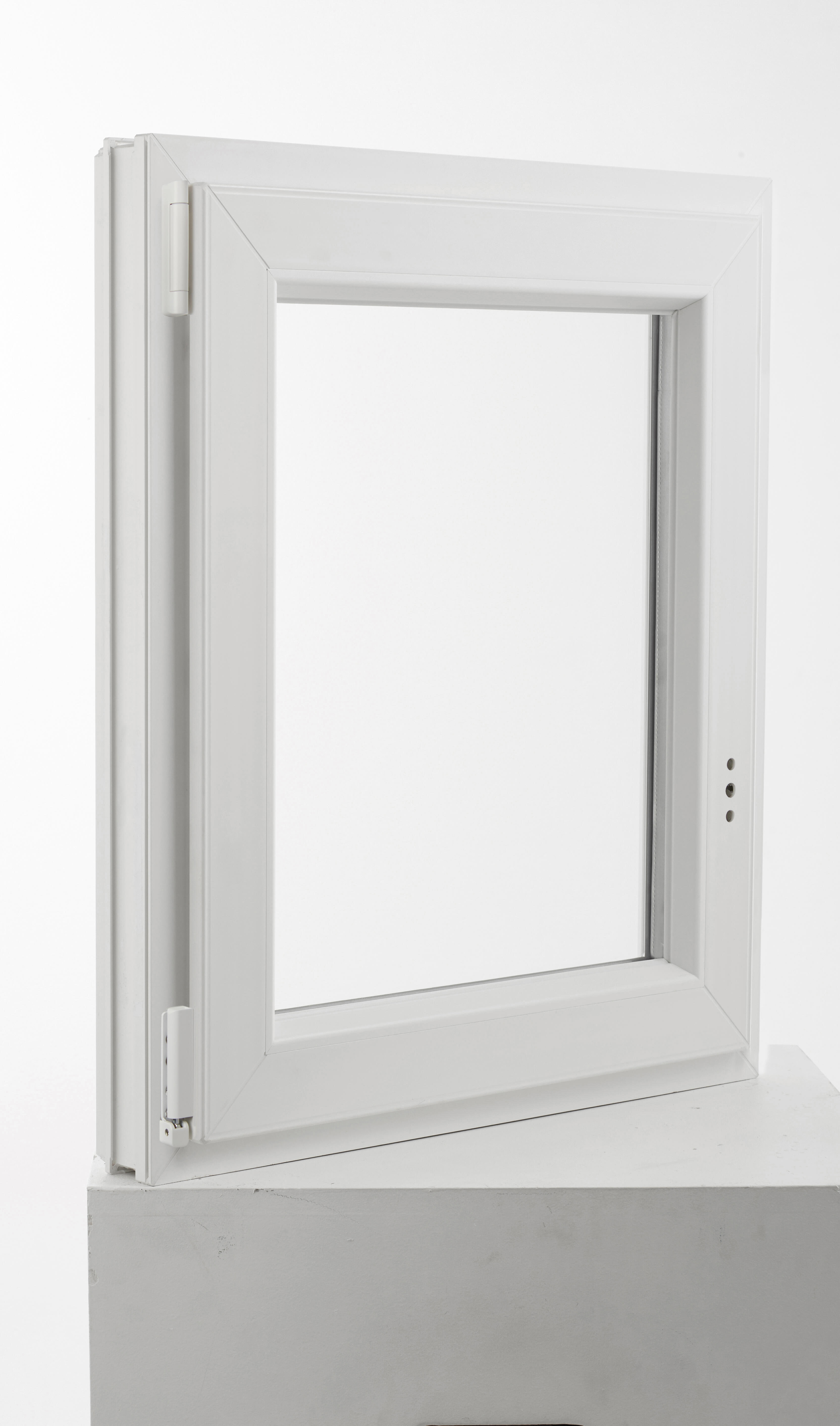 Fenêtre oscillo-battant PVC Essentiel H.95xl.60cm 1 vantail tirant G blanc - 6