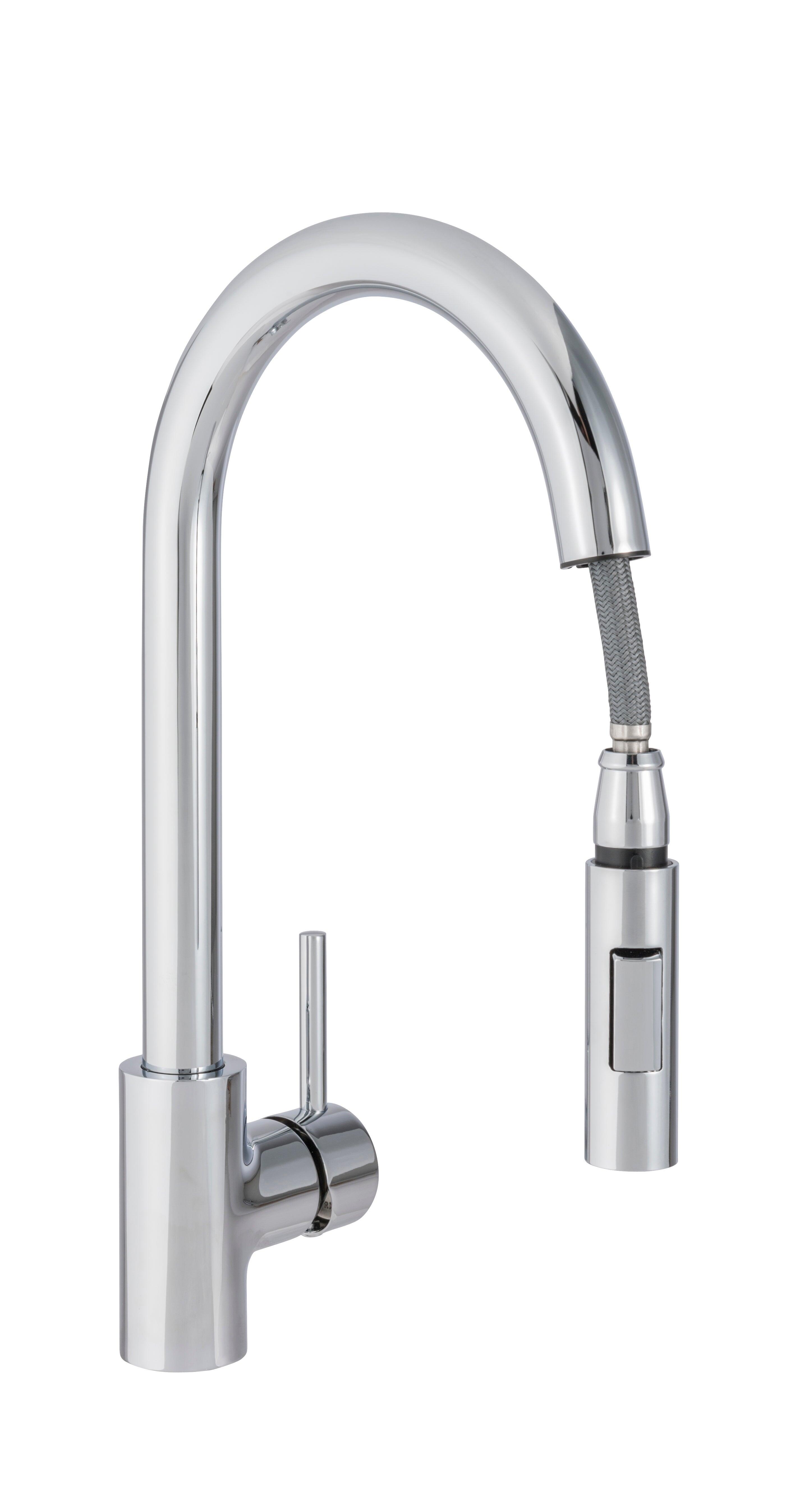 Mitigeur de cuisine avec douchette DELINIA Lily chrome - 2