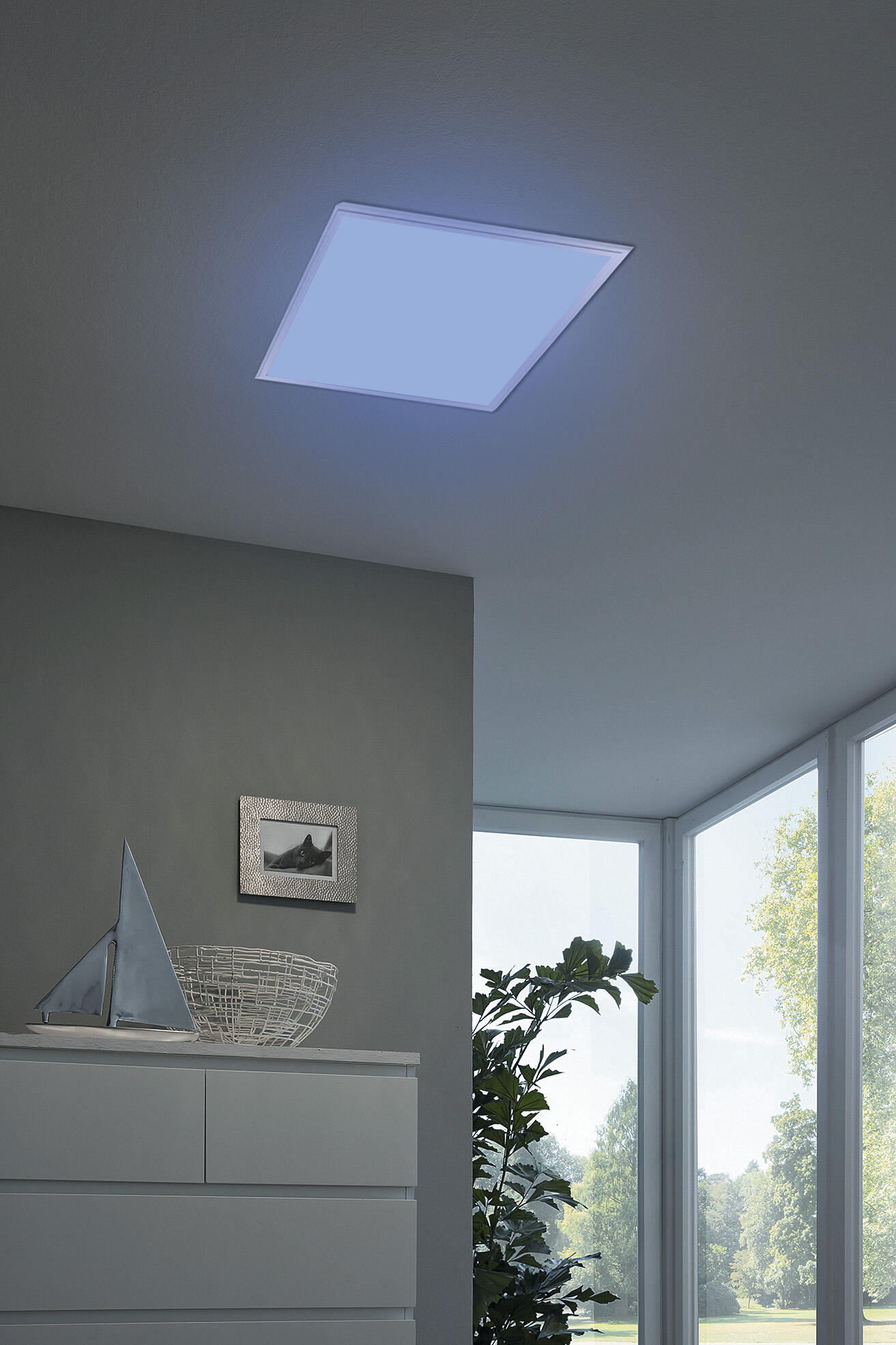 Pannello LED smart Salobrena connect bianco 30x30 cmrgbw ad intensità regolabile 1900 LUMEN, EGLO - 5