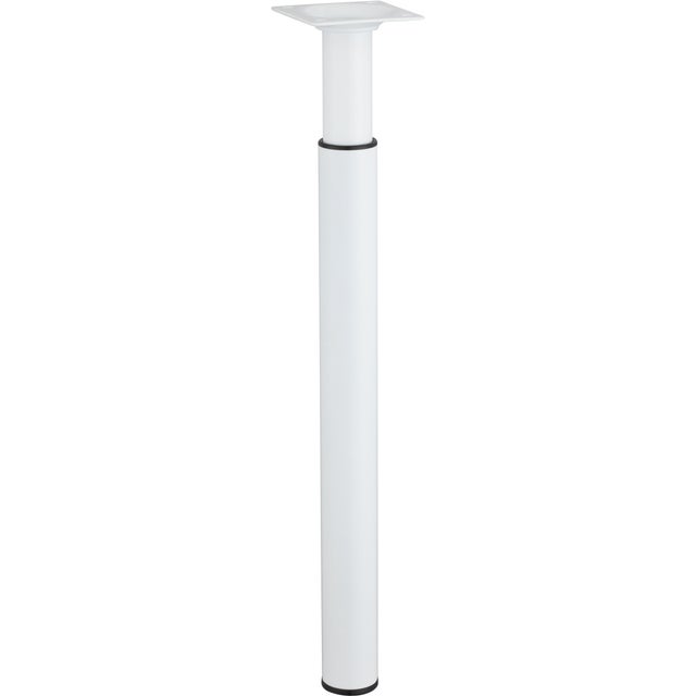 Lot De 4 Pieds De Table Cylindrique Fixes Métal Époxy Gris, 71 Cm