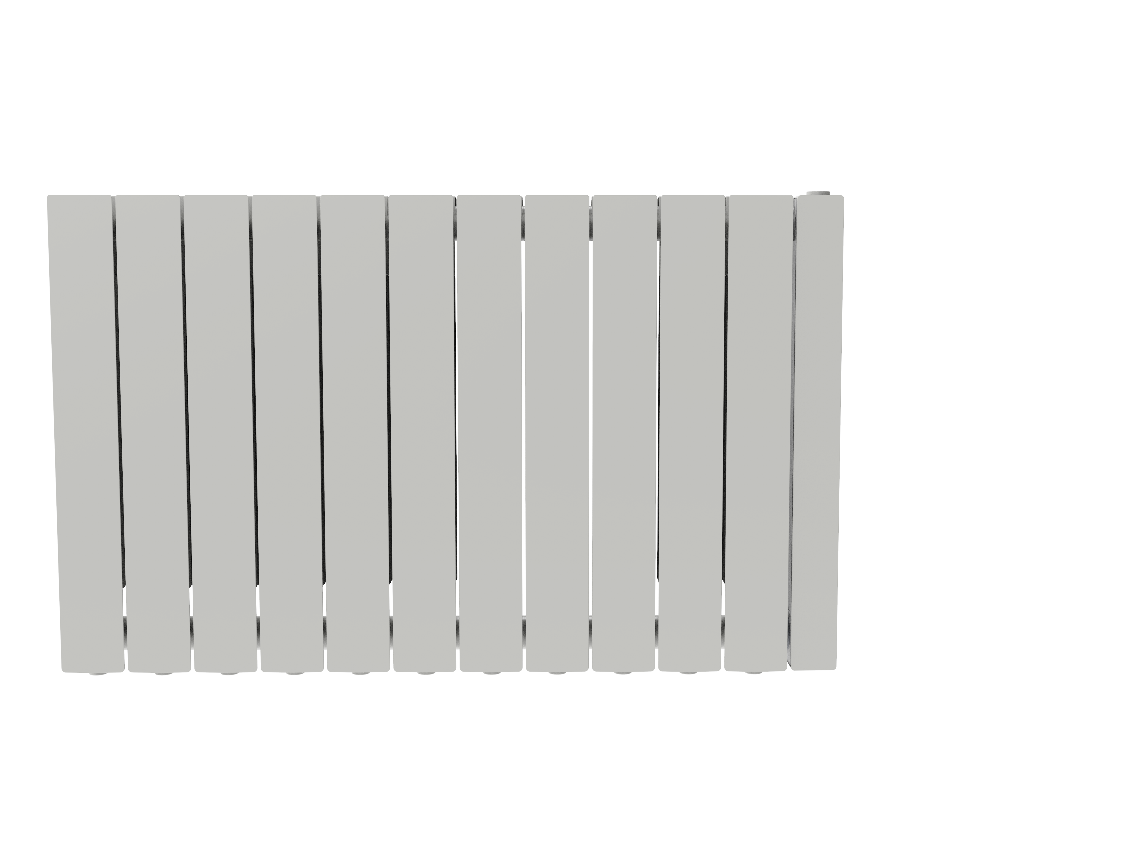 Radiateur électrique à inertie fluide 1800 W EQUATION Luz horizontal blanc - 4