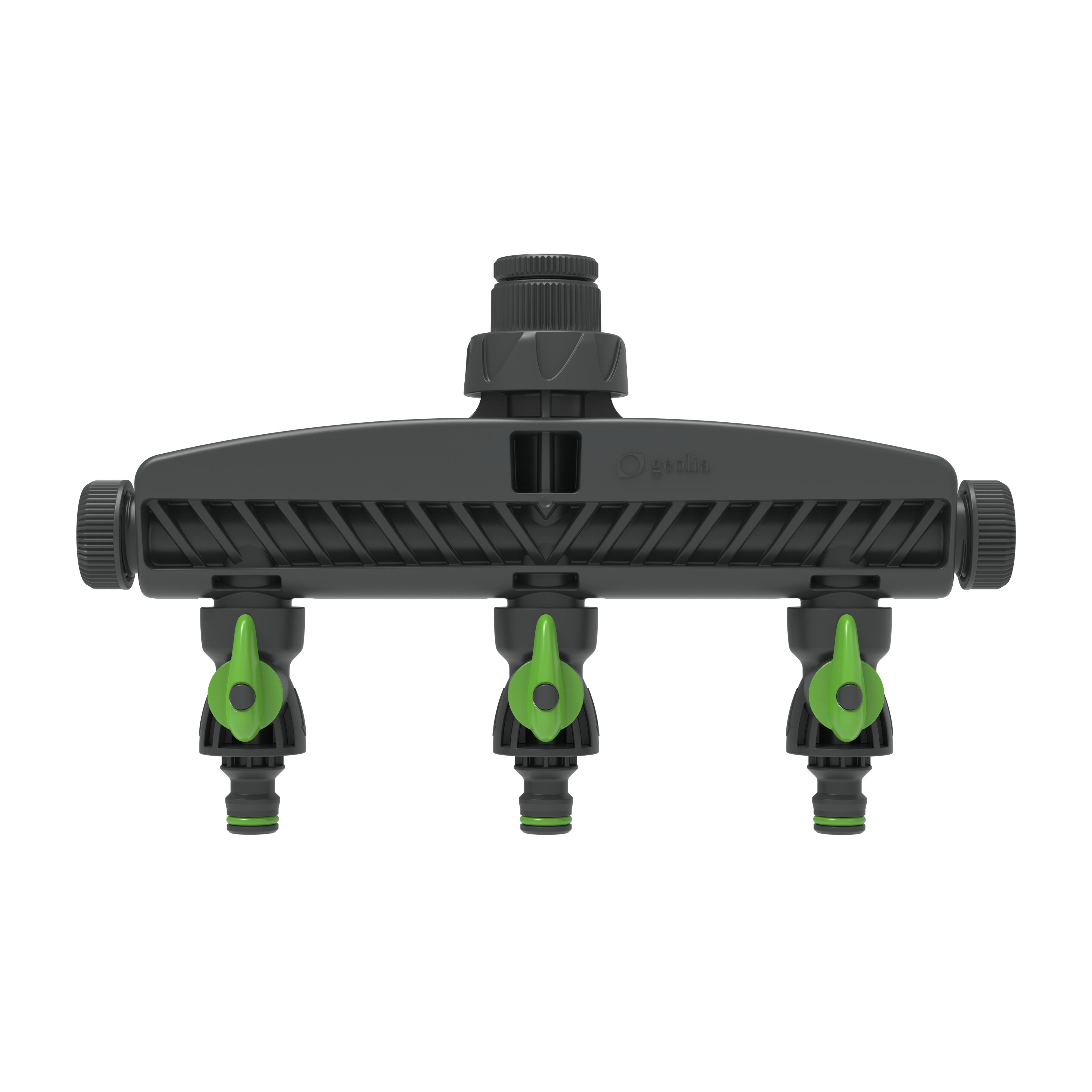 Distribuidor 4 vías GEOLIA con cierres independientes hembra 1/2