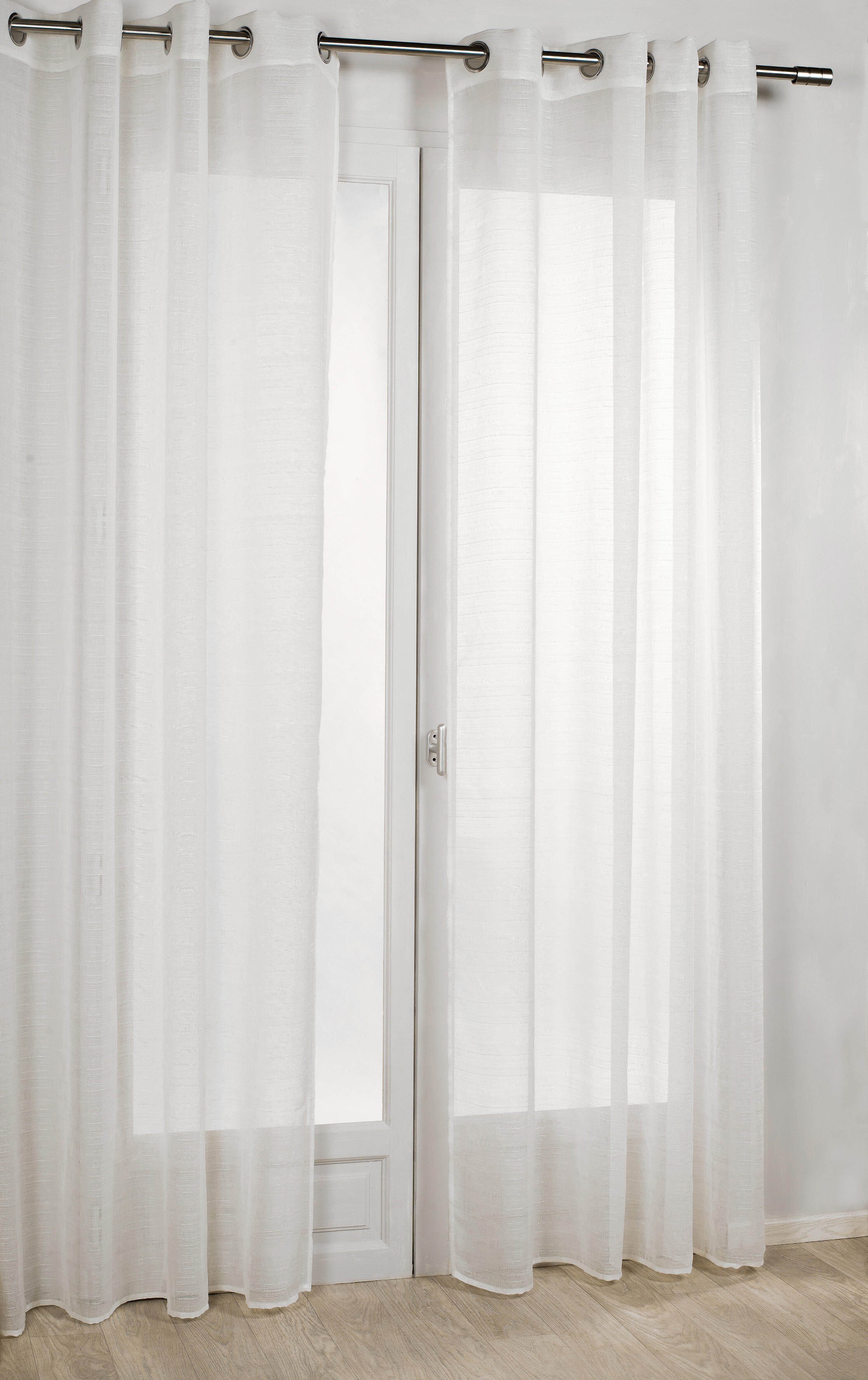 Voilage tamisant, Lola, blanc H.260 x l.140 cm - 4
