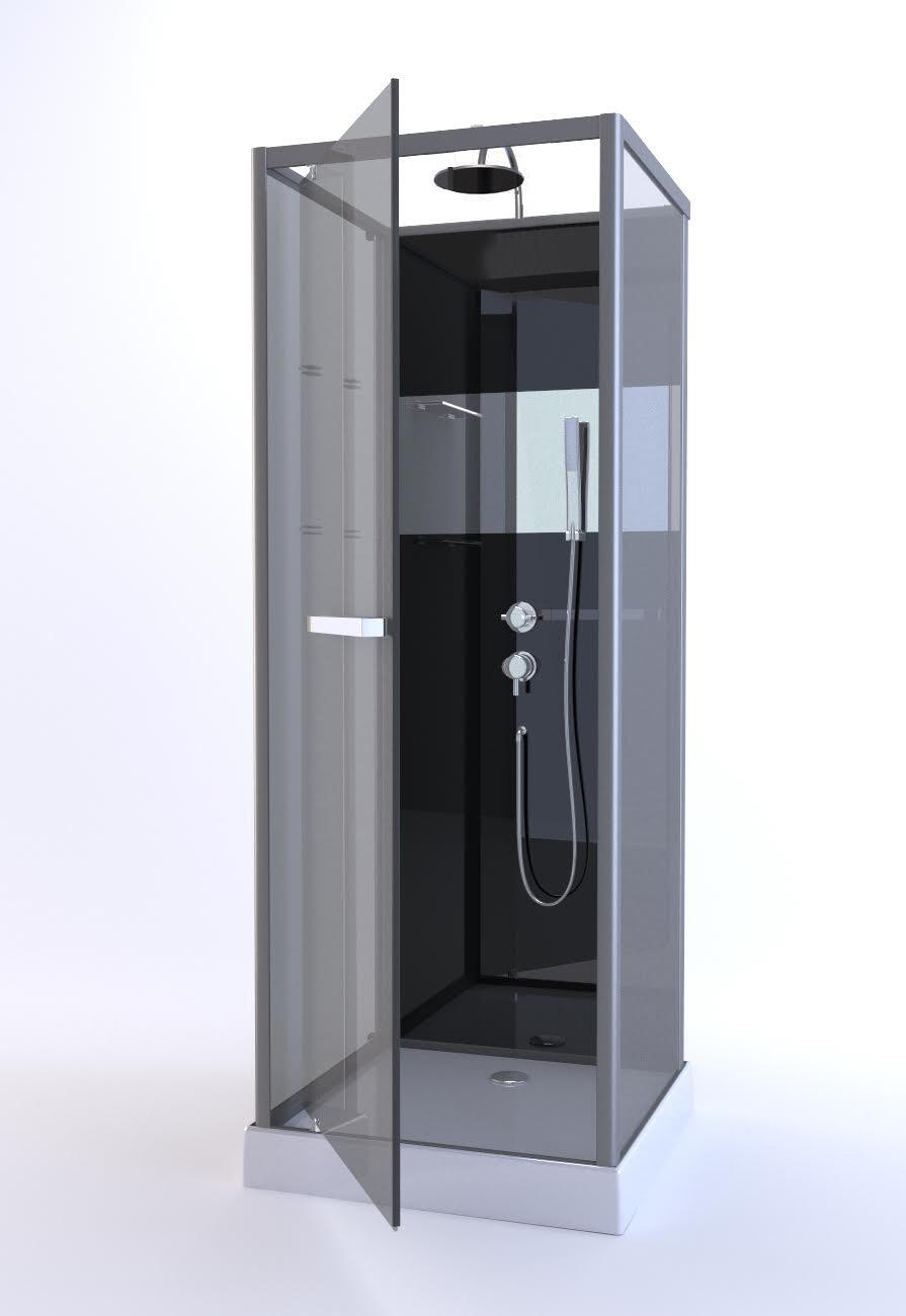 Cabine de douche carrée L.90 x l.90 cm, Reflect - 2