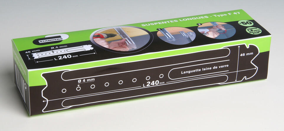 Lot de 50 suspentes longues, STANDERS, 240 mm-47 - 2