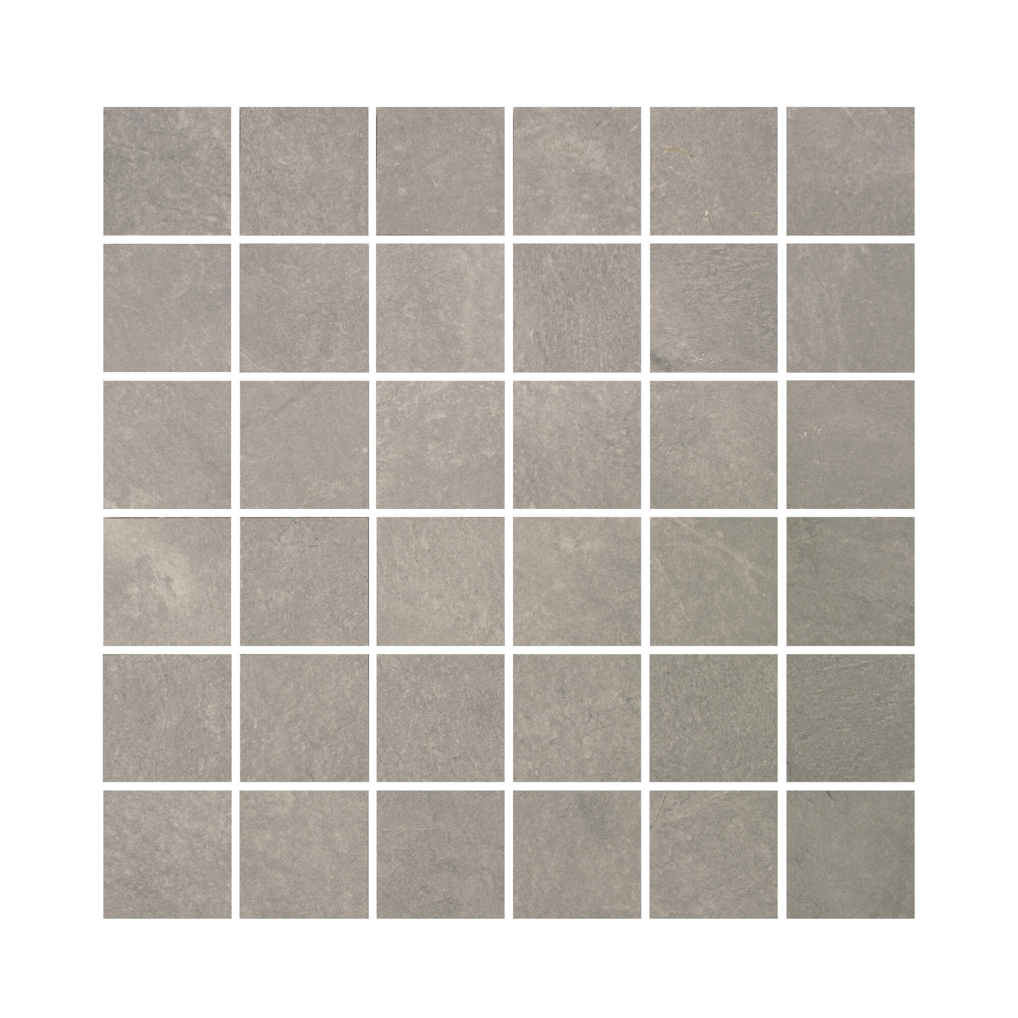 1 plaque de mosaïque sol Sicile grès cérame effet pierre gris 30 x 30 cm ITALGRE - 2