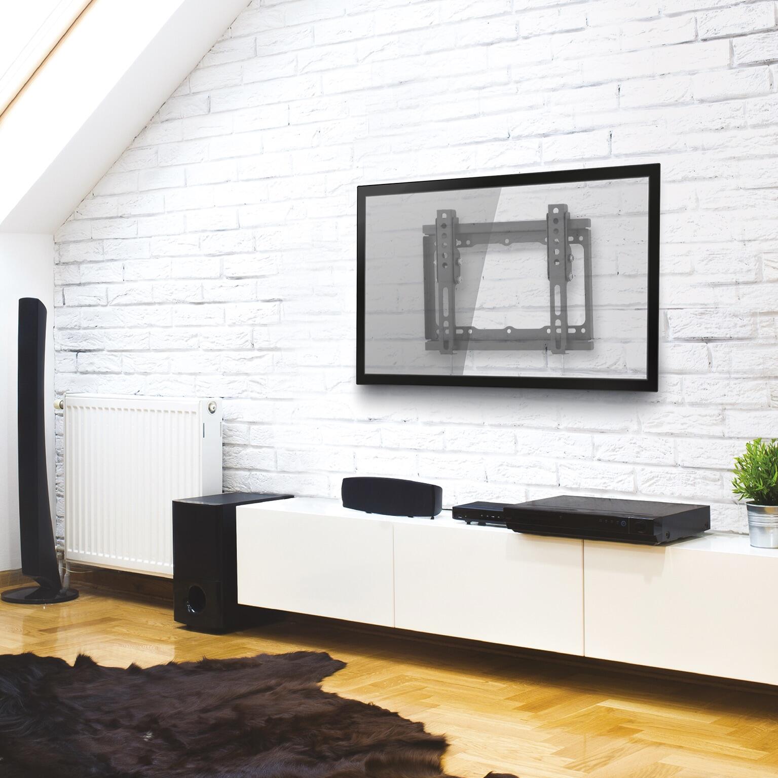 Support TV inclinable SEDEA, charge maximale 25 kg, 43