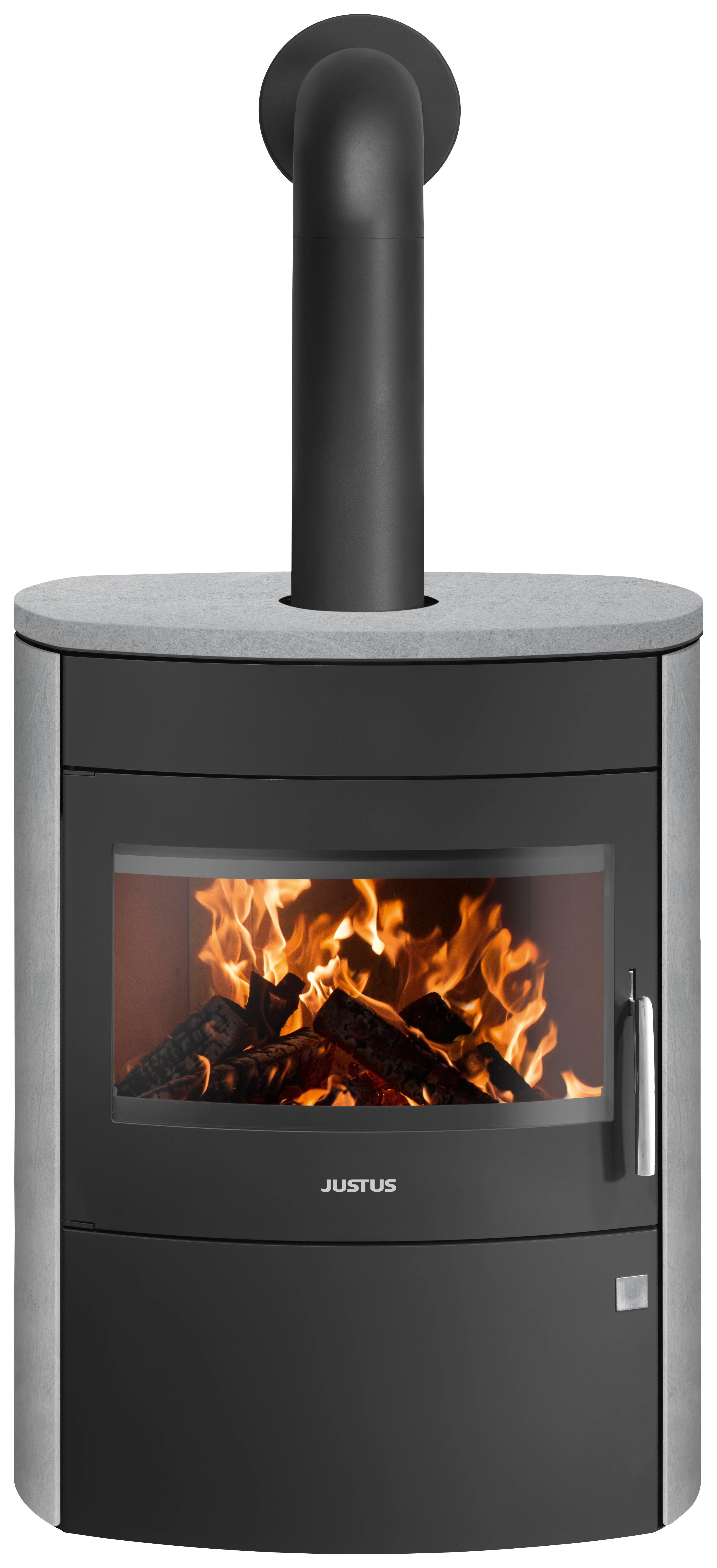 Poêle à bois JUSTUS Agero 2.0 noir / gris, 7 kW - 4