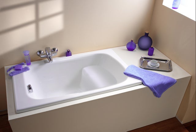 Baignoire rectangulaire L.105x l.70 cm blanc brillant, ALLIBERT Flavis/varia