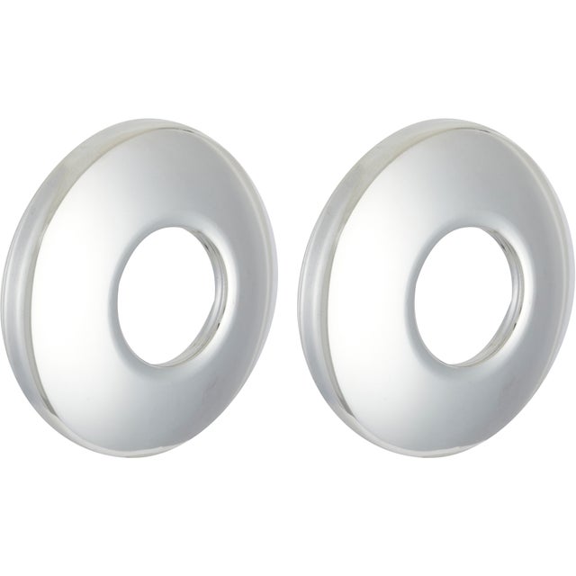 Lot de 2 rosaces basses 20 x 27 mm