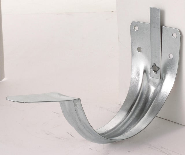 Crochet bandeau pour gouttière développé 25 gris acier galvanisé