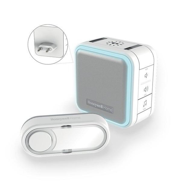 Carillon sans fil enfichable et flash HONEYWELL HOME, blanc