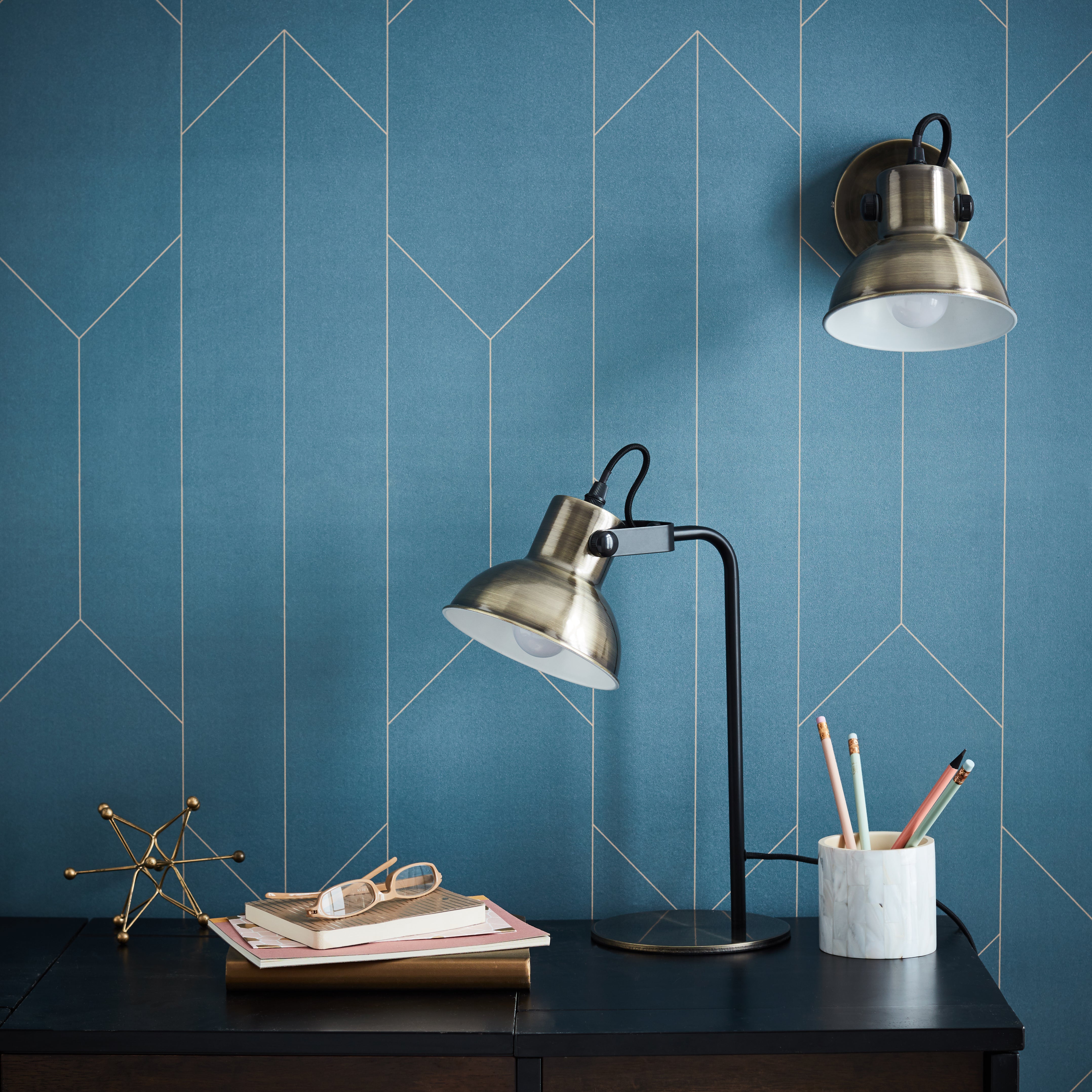 Applique E14 métal, doré, Esther, BRILLIANT - 3