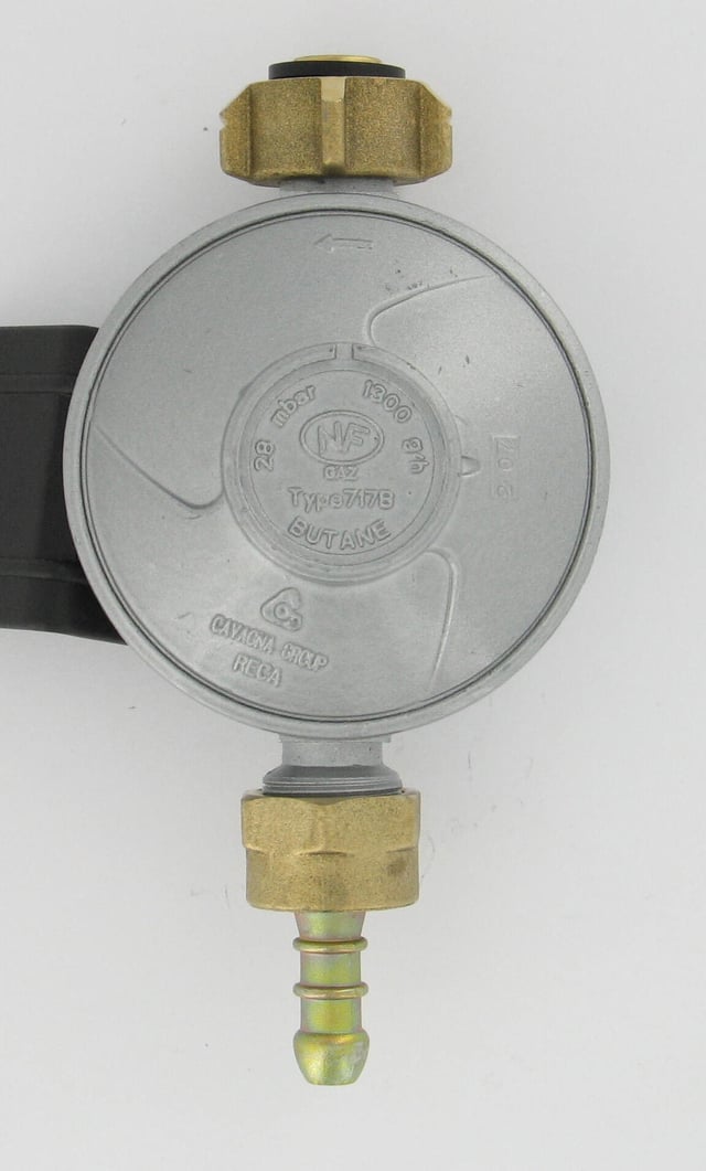 Détendeur pour gaz butane 28 millibars 1.3kg, GAZINOX